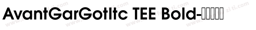 AvantGarGotItc TEE Bold字体转换